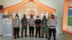 Koramil Telanaipura Bantu Pam Rapat Pleno PSU Gubernur Jambi