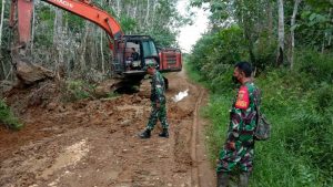 Melalui Program TMMD Kodim Sarko, Warga Dua Kecamatan Ini Bakal Terhubung Lagi