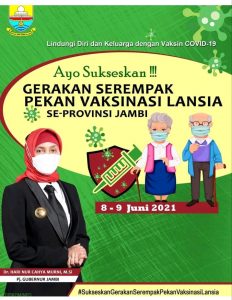 Pj.Gubernur Instruksikan Gerakan Serempak Pekan Vaksinasi Lansia