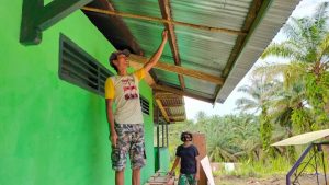 TMMD di Bukitberingin Rehab Gedung PAUD Tunas Berkembang