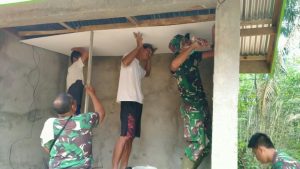 MCK Madrasah TMMD Sudah Tahap Pemasangan Plafon