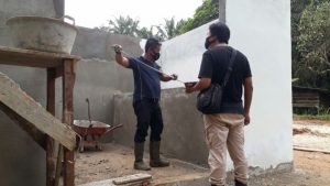 Dinas PU Merangin Cek Kwalitas Pekerjaan Fisik TMMD 111