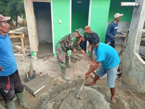 Progres Pembangunan MCK Mushola Alhidayah Tahap Pengecoran Lantai