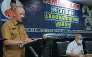 Kadis PUPR Provinsi Jambi Buka Pelatihan Laboratorium Tanah