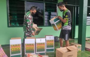 Jelang Tutup TMMD, Staflog Kodim Sarko Siapkan Sembako Dari Home Base