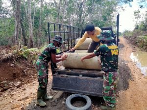Satgas Siapkan Gorong – gorong Atasi Genangan Air di STA 800