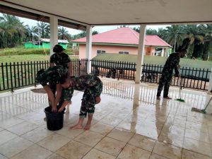Jelang Kunjungan Tim Wasev, Posko TMMD Disiapkan