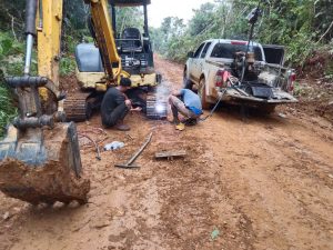 Alat Berat Berulah, Satgas TMMD Datangkan Mekanik