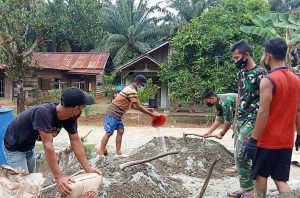 Program Pembangunan Desa Juga Mendapat Perhatian Satgas TMMD Ke 111 Di Bukitberingin