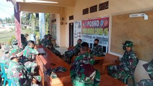 Terlihat Keceriaan Satgas TMMD 111 Kodim Sarko Saat Istirahat Siang Di Posko