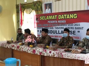 Serap Aspirasi Masyarakat, Ketua DPRD Tanjab Barat Reses ke Desa Kuala Indah