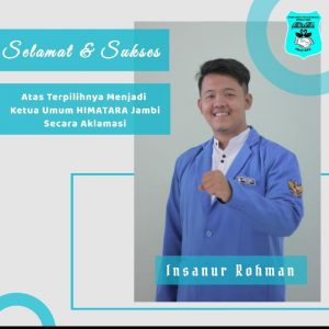 Insanur Rohman Siap Nahkodai Himatara Jambi