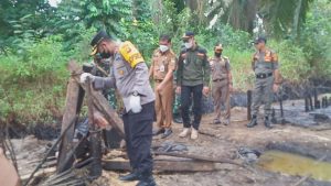 Polres Muarojambi Tertibkan Ilegal Drilling di Bukit Subur Bahar Selatan