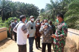 Wabup Bersama Dandim 0419/Tanjab Tinjau Rencana Lokasi TMMD 2022