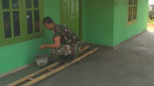 Bedrum Milik Supriyanto Lanjutkan Plester Teras