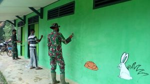 Anggota Satgas Kreatif Lukis Dinding PAUD