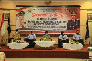 Pasca Dilantik, Gubernur Jambi Sambangi Kanwil Kemenkumham Jambi