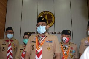 Kwarda Jambi H. Sudirman S.H, M.H, Pimpin Upara Hari Pramuka