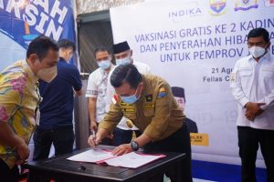 Tinjau Vaksinasi dan Penyaluran Tabung Oksigen, Al Haris: Gunakan Sebaik Mungkin Layani Masyarakat