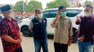 Plt Bupati Merangin Pantau Gerai Vaksin TNI-POLRI