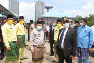 Momen HUT Ke-56 Tanjab Barat, Anwar Sadat Dampingi Gubernur Jambi Tinjau Pelabuhan Roro