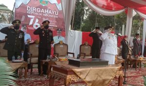 Bupati Muarojambi Pimpin Upacara Peringatan Detik Detik Proklamasi Kemerdekaan Ke-76 RI