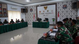 Korem 042/Gapu Laksanakan Rapat Panproggar Triwulan III TA 2021