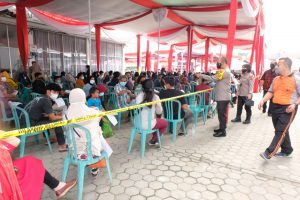 Hari ke -3, Kapolda Jambi Tinjau Vaksinasi Massal