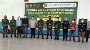 Korem 042 Gapu Serbu Tebingtinggi Dengan Vaksinasi