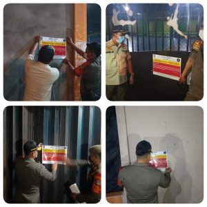 Satpol PP Kota Jambi Terus Bergerak Perketat PPKM dan Prokes, Dua Lapangan Futsal DISEGEL