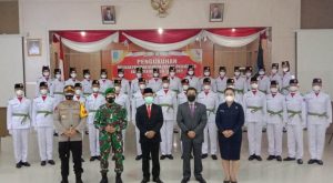 Dandim Sarko Hadiri Pengukuhan Paskibraka Merangin