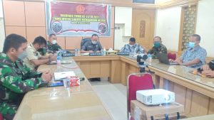 TMMD Wujud Sinergi Membangun Negeri, Dandim 0416/Bute Ikuti Rakornis TMMD ke-112 Secara Virtual