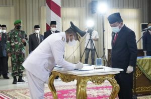 Hadiri Pelantikan Bupati Merangin, Brigjen TNI Zulkifli : Korem Gapu Siap Bersinergi Dengan Pemkab Merangin