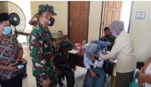 Satgas TMMD dan Dinkes Tebo, Sukeskan Vaksinasi