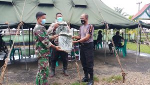 Jajaran Polres Tebo, Tetap Konsisten Membantu TNI AD Selesaikan Program TMMD ke-112