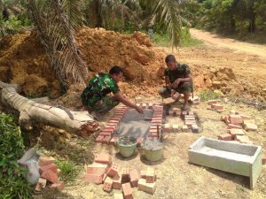 Tugu TMMD ke-112 Kodim 0416 Bute Mulai Pasang Pondasi