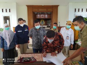Bupati Tanjabtim Terima Bantuan Penanggulangan Covid-19 dari SKK Migas-PetroChina