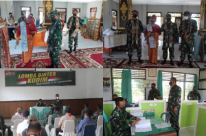 Dandim 0415/Jambi Dampingi Ketua Tim Lomba Binter Tinjau Produk Unggulan