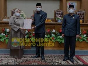 DPRD Muarojambi Mengelar Rapat Paripurna KUA PPAS APBD tahun anggaran 2022