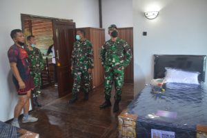 Kasdam Cenderawasih Meninjau Kesiapan Akomodasi Atlet PON XX