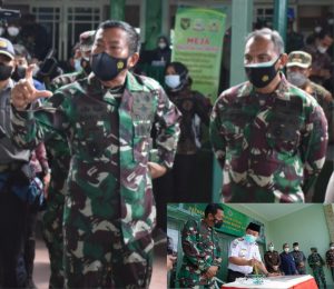 Pangdam II/Sriwijaya Meninjau Serbuan Vaksinasi Massal dan Peresmian Gedung Panti Asuhan Bhadar Gapu Jambi