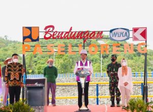 Panglima TNI Dampingi Presiden RI Joko Widodo Resmikan Proyek Strategis Nasional di Sulsel