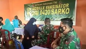 Tim Mobille Vaksinator Kodim Sarko Sasar Lembahmasurai