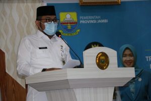 Sekda Provinsi Jambi Mengajak PKK Berperan Aktif Menekan Penularan Covid-19