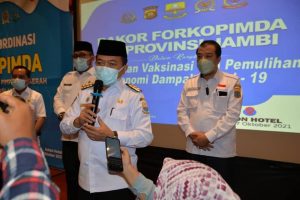 Gubernur Jambi Percepat Vaksinasi Covid-19 untuk Mendorong Pertumbuhan Ekonomi