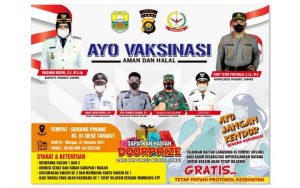 Ayo Jangan Kendor Segera Vaksinasi Covid-19, Kapolsek Sungaigelam Siapkan Doorprize