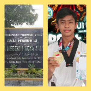 Jordan Satria Siswa SMA Negeri 1 Jambi Raih Medali Emas Nasional Taekwondo