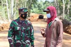 Kapendam II/Sriwijaya Tinjau TMMD, Pak Nurkholis Terima kasih TMMD