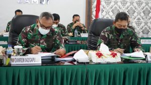 Danrem 042/Gapu Ikuti Reviu PMPRB di Lingkungan Kodam II/Swj TA 2021