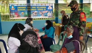 Antusias Warga Ikuti Vaksinasi dari Tim Mobile Kodim 0416 Bute